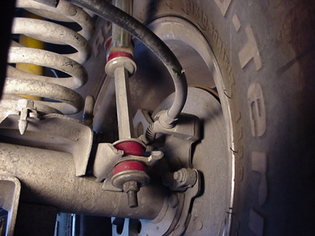 Rear swaybar with Teraflex extended links